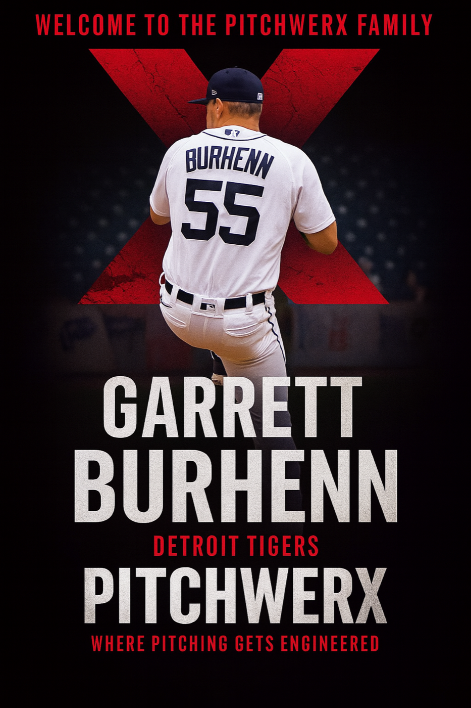 Garrett Burhenn — Pitchwerx athlete welcome graphic