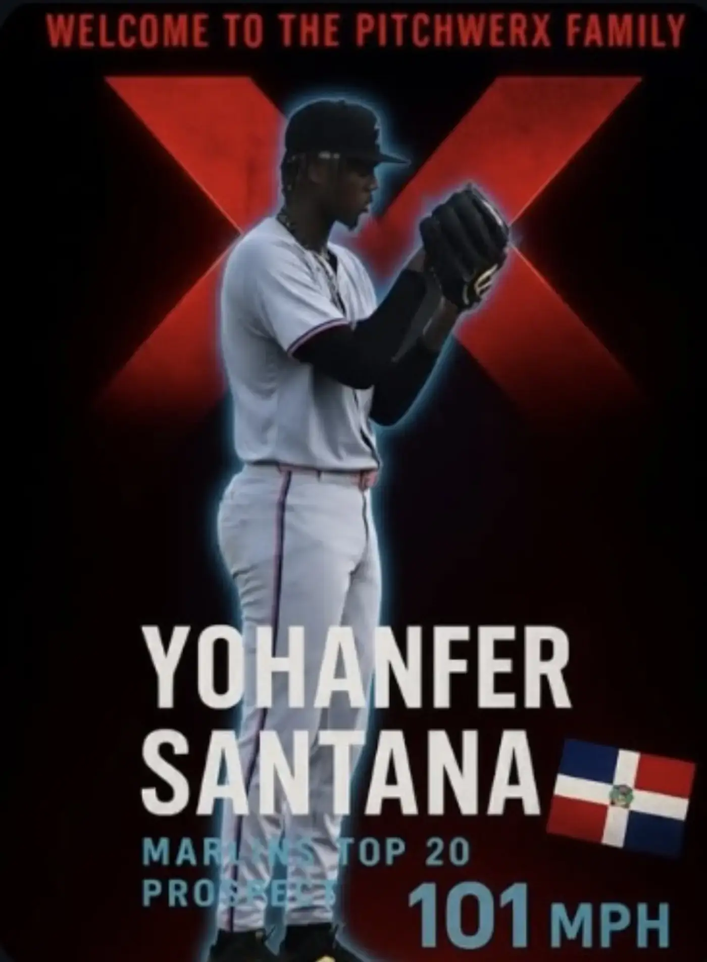 Yohanfer Santana — Pitchwerx athlete, Marlins Top 20 Prospect, 101 MPH